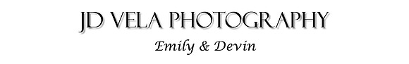 JD Vela Photography Banner for Emily and Devin